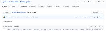 An example of getting 5m historical price data of icx on. Github Githubocto Flat Demo Bitcoin Price A Flat Data Github Action Demo Repo