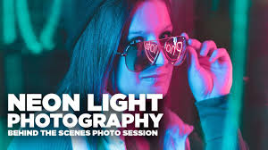 Who is the photographer of neon light photography? Neon Light Photography Behind The Scenes Photo Session How To Take Neon Light Photos Youtube