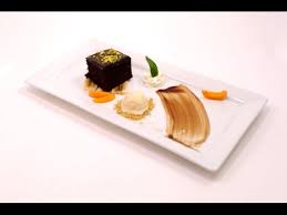 Fine dining dessert, fruit, whipped cream and sauce. Dessert Plate Designs Youtube