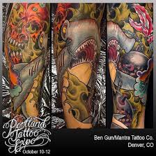Skull with smoke tattoo done by ryan burke at necropolis tattoo. Portland Tattoo Convention Ben Gun Listed As Artist Best Tattoo Piercing Shop Tattoo Artists In Denver