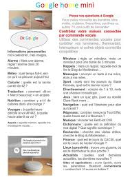 In english, you will find the translation here, along with other translations from french to english. Google Home Mini Arrive Zot Informatik St Leu Facebook