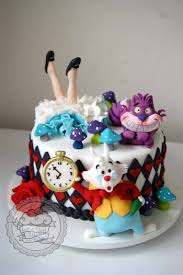 Alice In Wonderland Cake Bolo Alice No Pais Das Maravilhas Alice In Wonderland Cakes Kids Cake Cake