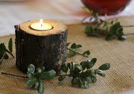 It's about wooden candle holders! How To Make Rustic Candle Holders In About An Hour Hearth And Vine
