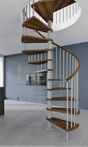 The spiral staircase is one of the five building segments that can be used to increase the player's treehouse upwards. Misterstep Gamia Wooden Spiral Stair Kit 1600mm Loft Centre