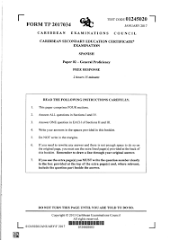 Curious to know about the months in spanish? Cxc Csec Spanish January 2017 P2 Pdf Txt
