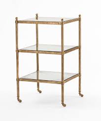 Gilded Three Tier Side Table Mecox Gardens I tried with this approach but the tables are overlapping each other.