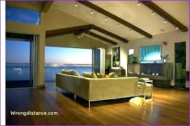 interior track lighting on vaulted