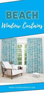 Beach Waves Window Curtain Wave Curtains Window Curtains Curtains