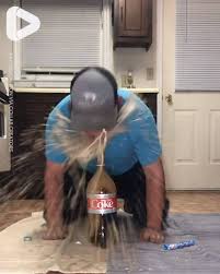 It S Gone Viral Man Tries Mentos And Coke Challenge Fails Miserably Facebook