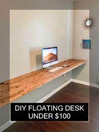 Diy Floating Desk Under 100 Simply Shemwell Home Office Ideas Ideas Homeofficeideas Diy Floating Desk Home Diy Floating Desk
