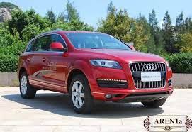 Audi Q7 Red Cvet Krasnyj God Vypuska 2010 Arenta Prokat Avto Krasnyj