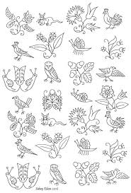 Freehand Blackwork Embroidery Pattern From Extant Smock By Sidney Eileen Blackwork Embroidery Patterns Embroidery Patterns Vintage Crewel Embroidery Patterns