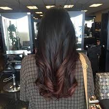 Black And Auburn Balayage Ombre Hair Styles Auburn Balayage Balayage Hair