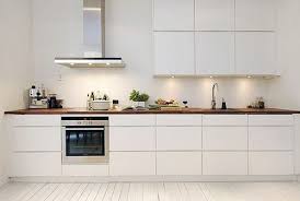 Voxtorp is a smooth, matt door with integrated handles. White Kitchen Wood Counter White Ikea Kitchen Kitchen Inspirations Kitchen Interior