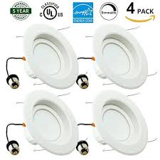 Enegitech 6 Inch 13w Dimmable Led Retrofit Downlight 100w Replacement 1100lm 4000k Daylight White Energy Led Recessed Lighting Led Can Lights Recessed Lighting
