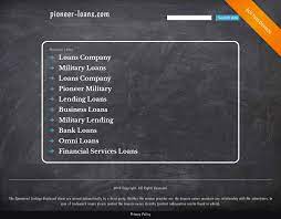 We did not find results for: Pioneer Military Loans S Competitors Revenue Number Of Employees Funding Acquisitions News Owler Company Profile