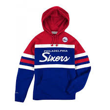 76ers iverson no#3 home (black) jersey over sky blue hoodie. Mitchell Ness Men Philadelphia 76ers Head Coach Hoodie Red Roy Ab Serve