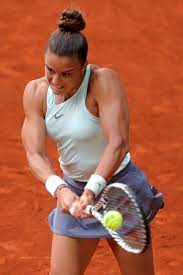 She debuted at the 2015 us open against wang qiang with a loss. Maria Sakkari Mutua Madrid Open Tennis Tournament 05 05 2019 Celebmafia