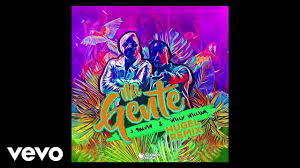 J balvin] esquina a esquina, de ahí no' vamo' el mundo es grande pero lo tengo en mi' manos estoy muy duro, sí, okay. J Balvin Willy William Hugel Mi Gente Youtube