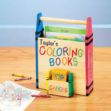 24 kids coloring book storage products found. Personalized Coloring Book Holder Personalized Coloring Book Book Caddy Book Holders