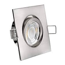 Albert pendelleuchte, gebürstetes messing und helles holz. Led Deckenspot Quad Edelstahl Geburstet Schwenkbar Ledhagen Leuchten Und Leuchtmittel