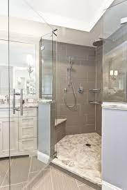 Two Corner Benches Are What Makes This Sower Luxurious Shower Builtin Bench Glassdoor Bathrooms Remodel Bathroom Remodel Master Kitchen And Bath Design