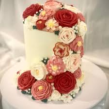 In this video i'll show you how to make an easy floral cake perfect for any occasion.by just changing the colors on the flowers you can customize this cake t. Valentina S Floral Cake Design Posts Facebook
