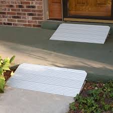Silver Spring Aluminum Modular Self Supporting Threshold Ramp Wheelchair Ramp Handicap Accessible Home Wheelchair Accessories