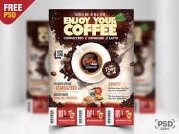 Coffee Shop Flyer Template Psd Psd Zone