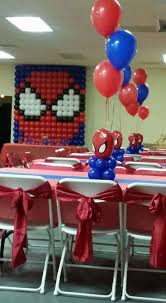 Balloon Decoration Spiderman Birthday Decoration Ideas At Home Spiderman Birthday Party Ideas Photo 1 Of 9 Spiderman Birthday Party Decorations Spiderman Birthday Spiderman Birthday Party
