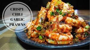 Crispy Chili Garlic Prawns Super Easy Prawn Recipe Youtube