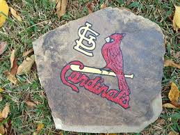 St Louis Cardinals Hand Painted Decorative Rock Stl Cardinals Baseball Cardinals St Louis Cardinals