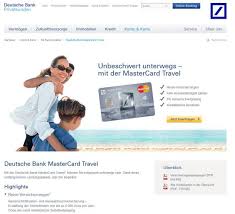 Im ausland ist der gratisbezug am automaten hingegen nicht so günstig. Deutsche Bank Mastercard Travel Kreditkarte Im Check