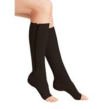 Source Force Open Toe Zip Up Compression Socks Walmart Com Compression Socks Knee High Compression Socks Zip Ups