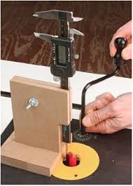 How To Use Your Dial Caliper To Set Exact Router Bit Height On Your Router Table Rockler Router Table Router Woodworking Woodworking