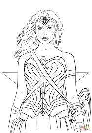 8x 10 premium pages of black and white line art. Realistic Printable Wonder Woman Coloring Pages Coloring And Drawing