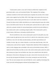 Criminal Justice System Essay Criminal Justice System Is A Term Used In America To Define Three Components Of The Government Police Courts And Course Hero