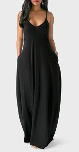 Black Spaghetti Strap Baggy Maxi Dress Up To 50 Off Free Shipping Shop Now Black Maxi Dress Solid Black Maxi Dress Maxi Dress
