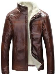 New Mens Lamb Wool Lined Winter Warm Sheep Skin Genuine Leather Coat Jacket Leather Jacket Men Mens Outfits Leather Coat Jacket