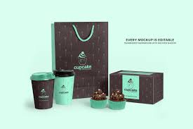 Download Cupcake Box Packaging Mockups Bundle In Packaging Mockups On Yellow Images Creative Store PSD Mockup Templates
