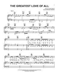 Pin Op Sheet Music Artist Whitney Houston