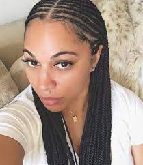 Middle Part Braids Google Search Natuurlijk Haar Mode Kapsels Vlechtstijlen