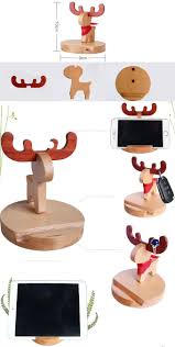 Wooden Muntjacs Cell Phone Ipad Stand Holder Wood Phone Holder Ipad Stand Wooden Crafts