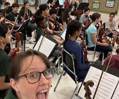 Members of Chamber Orchestra came to school early this morning to entertain  us for Foreign Language Week. How awesome are they? Please check out some  of the teacher outtakes included ! MMS