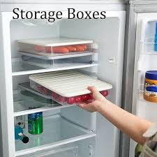 Flat Sealed Containers For Separate Storage Of Food In The Refrigerato Packyourlunches Fridge Storage Food Storage Boxes Refrigerator Storage