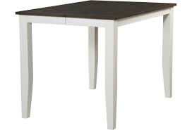 The bar style kitchen tables are available in two main heights. Hh Carey White Square Counter Height Table With Tapered Legs Walker S Furniture Pub Tables