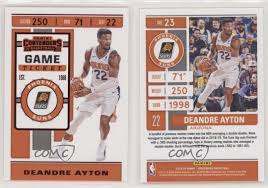 Deandre ayton information including teams, jersey numbers, championships won, awards, stats and this page features all the information related to the nba basketball player deandre ayton: 2019 20 Panini Contenders Game Ticket Red Deandre Ayton 23 Ebay