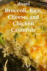 Broccoli Rice Cheese And Chicken Casserole Recipe Chicken Recipes Casserole Recipes Easy Casserole Recipes