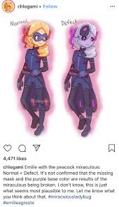 Brooch personally, i feel like everything that i imagined the peacock kwami to be was literally washed away in a tsunami of sparkling, glitter tears. A Really Good Theory By Chlogami On Insta Fandom