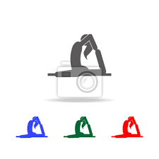 At first, it can be difficult to figure out which style is right for you. Madchen In Yoga Pose Symbol Elemente Der Bunten Ikonen Der Indischen Fototapete Fototapeten Blau Grun Red Myloview De